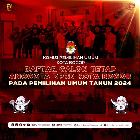 Kpu Kota Bogor Tetapkan Daftar Calon Tetap Caleg Dprd Di Pemilu