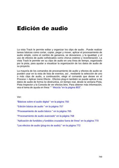 Pdf Edici N De Audio Para Que Nosotros Los Seres Humanos Podamos