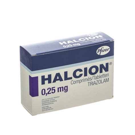 Halcion 250 Tabl 0 25mg Unit Dose Kopen Multipharma Be