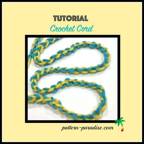 Tutorial: Crochet Cord With Two Colors | Pattern Paradise