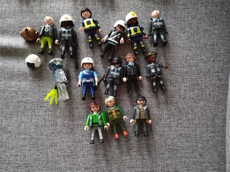 PLAYMOBIL LOT personnages police et voleurs thèmes divers EUR 5 00