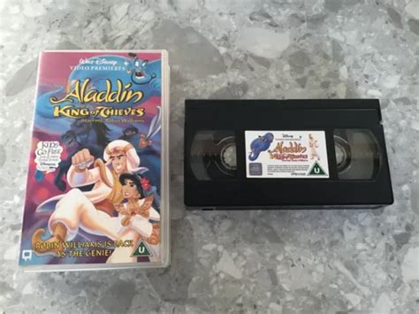 ALADDIN AND THE King Of Thieves Walt Disney PAL VHS Video Tape Rare