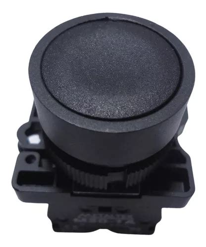 Botão Preto Pulsador Faceado 22mm Plastico MercadoLivre