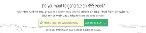 RSS Generator. Create your RSS feed Online