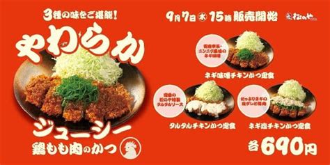 Matsunoya Negi Miso Chicken Katsu Set Meal Tartar Chicken Katsu Set Meal Negi Shio