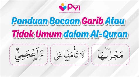 Panduan Bacaan Bacaan Garib Atau Tidak Umum Dalam Al Quran Panti