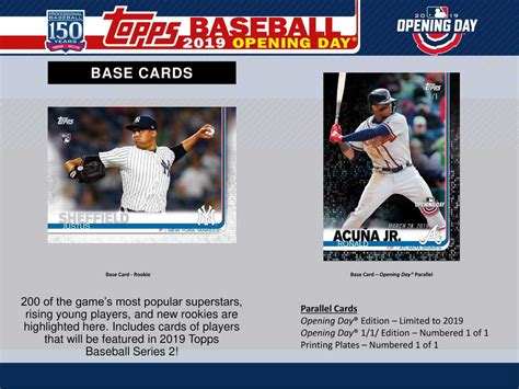 2019 Topps Opening Day Baseball Hobby Box