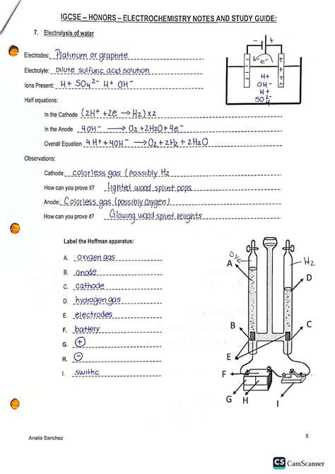 Electrochemistry Notes Chemistry Classes Ronald Reagan S H S