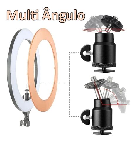 Aro De Luz Led Ring Light Circular 48cm 240 Led Tripé Lorben