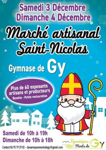 MARCHÉ DE NOËL DE LA SAINT NICOLAS Gy Foires Marchés Salons