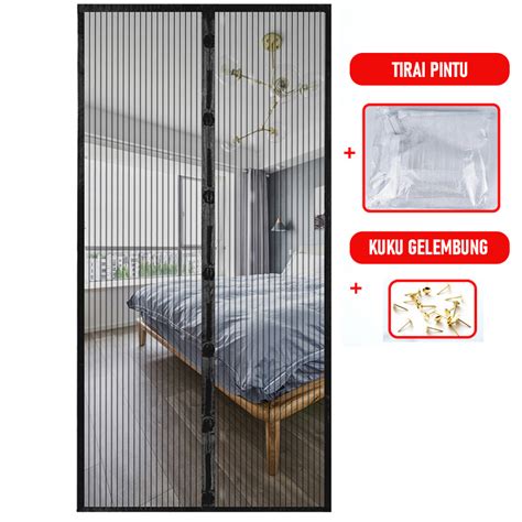 Jual Tirai Pintu Magnet Anti Nyamuk Kualitas Bagus Serangga Mesh Net