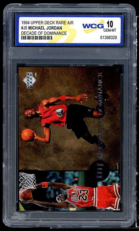 Michael Jordan 1994 Upper Deck Rare Air Decade Of Dominance J5 WCG 10