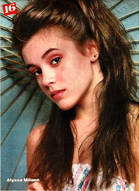 Alyssa Milano Pinup From 16 Magazine Circa Late 1980 S Alicia