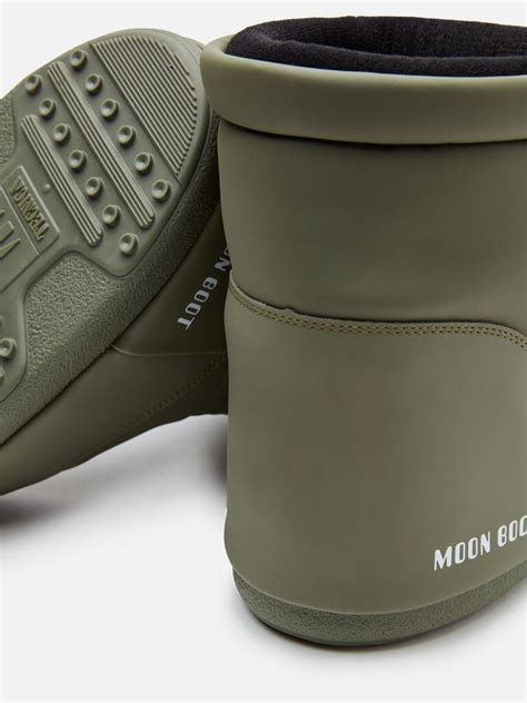 ICON LOW KHAKI RUBBER BOOTS Moon Boot Official US Store