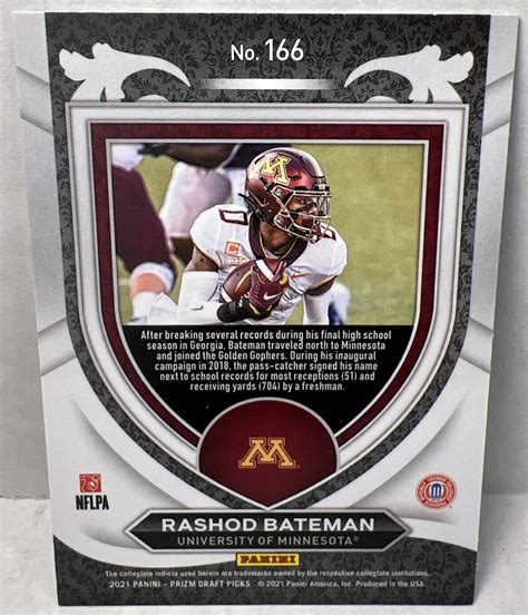 Rashod Bateman Rookie Crusade Panini Prizm Draft Picks Rc