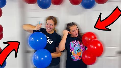 Balloon Popping Challenge Mom Vs Daughter Youtube