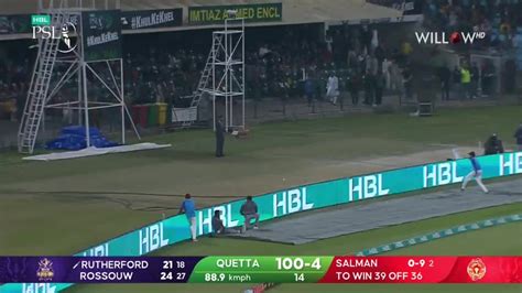 14 1 Agha Salman To Sherfane Rutherford 6 Runs S IU Vs QG 8th Match