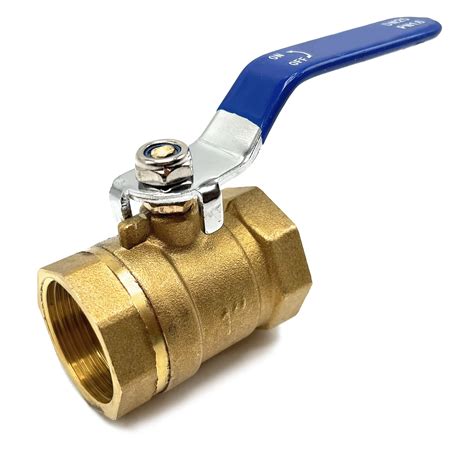 In Lead Free Brass Ball Valve Female Threaded Npt Connector Dn