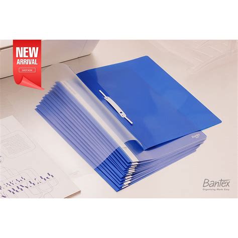 BANTEX Business File Folio Map Plastik Snel Hecter Cobalt Blue