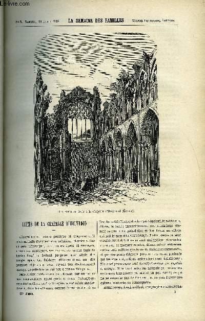 LA SEMAINE DES FAMILLES 26EME ANNEE N3 RUINES DE LA CHAPELLE D