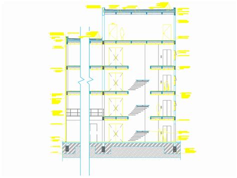 Seção construtiva na construção em AutoCAD CAD 303 48 KB Bibliocad