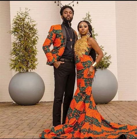 Couple African Outfit African Couple Engagement Outfitankara Gown Ankara Clothes For Couples