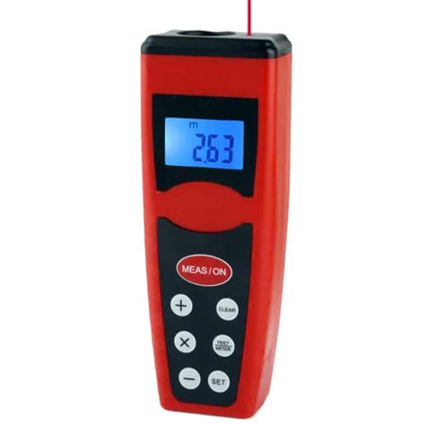 Ultrasonic Distance Measure Measurer With Laser Pointer Range 0 5 18m