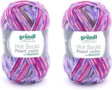 Doppelpack x gr Gründl Hot Socks Pearl Color mit Kaschmir weiche
