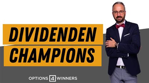 Dividenden Champions Mit Optionen Youtube