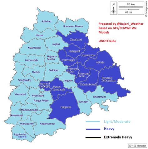 Weather Hyderabad On Twitter Hrwx Telangana East Ts Districts