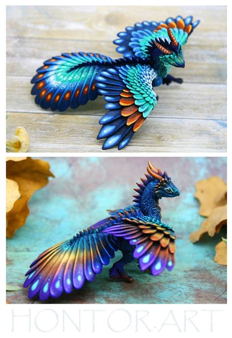 Polymer Clay Dragons Miniatures And Paintable Figurines Amazing