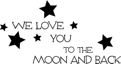 Moon And Back Decal - Trading Phrases