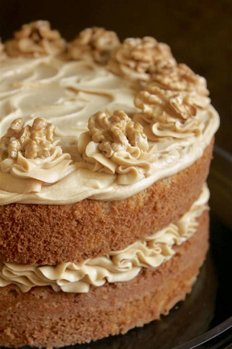 Coffee And Walnut Cake A Classic British Cake For Afternoon Tea