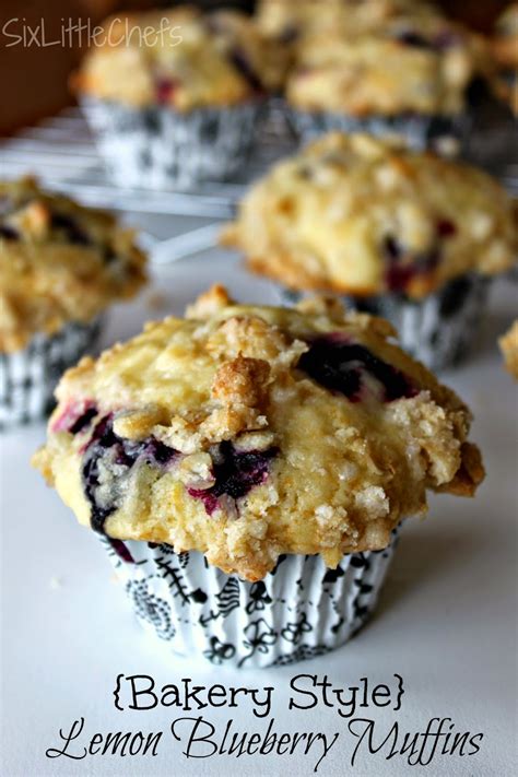Six Little Chefs Bakery Style Lemon Blueberry Muffins