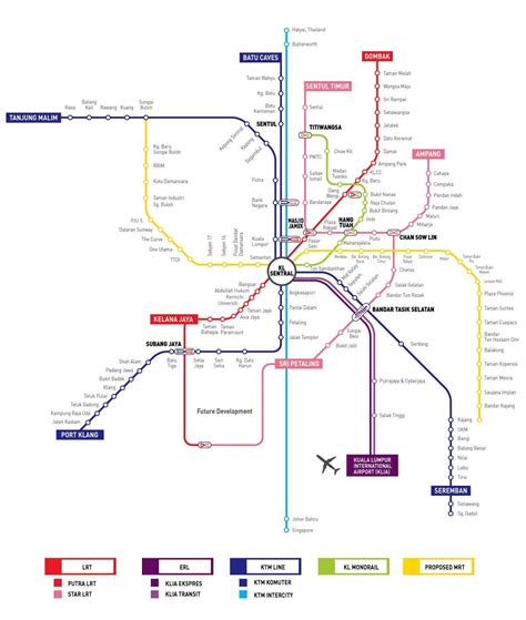 Lrt And Mrt Map Malaysia