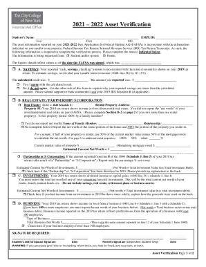 Fillable Online Asset Verification Form Fax Email Print