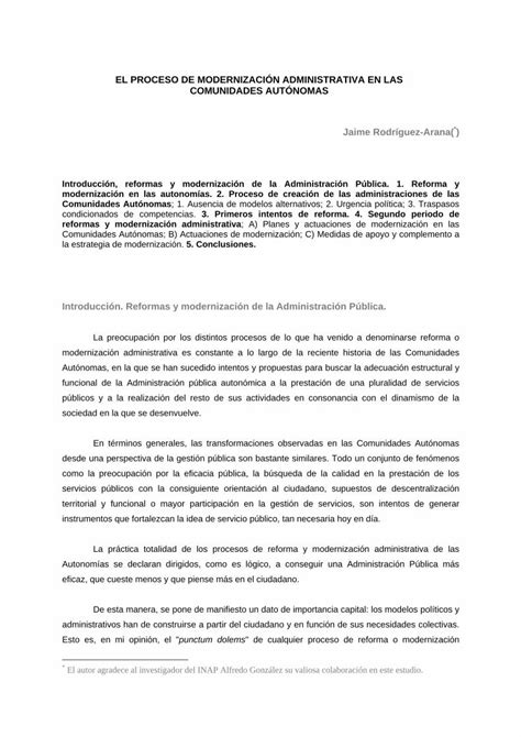 Pdf El Proceso De ModernizaciÓn Administrativa En Las Pdf 4 5 Pdf · El