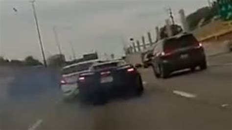 Rashee Rice Dashcam Footage Shows Crash Between His Corvette And