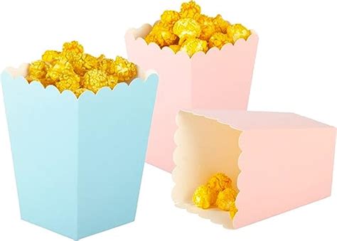 AimtoHome Cajas de palomitas de maíz azul y rosa para bebé caja de