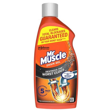 Unclog Drain With Bleach - Mr Muscle Max Power Drain Unblocker Gel 500ml Sainsbury S : Does ...