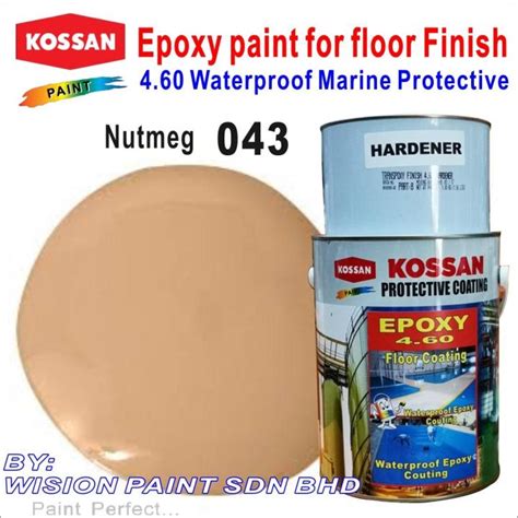 Nutmeg L Kossan Epoxy Paint Floor Coating Finish