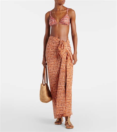 Printed Bikini Top In Multicoloured Faithfull Mytheresa