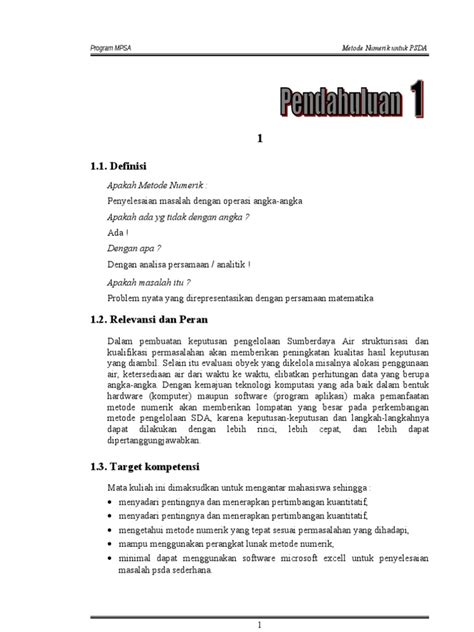 Pdf Metode Numerik Lengkap Doc Dokumen Tips