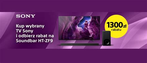 Promocja SONY w RTV EURO AGD kup wybrany telewizor i odbierz 1300 zł