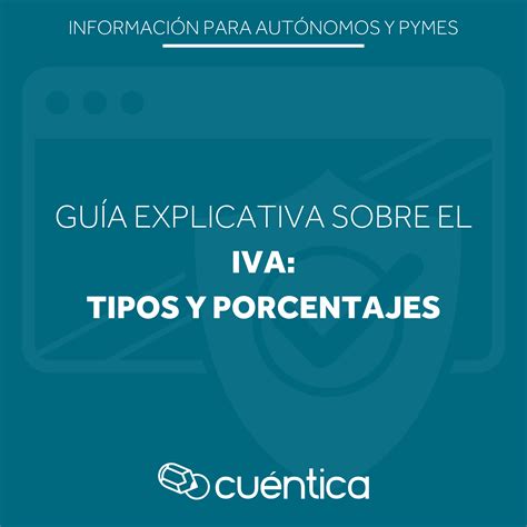 Tipos y porcentajes de IVA | Cuéntica