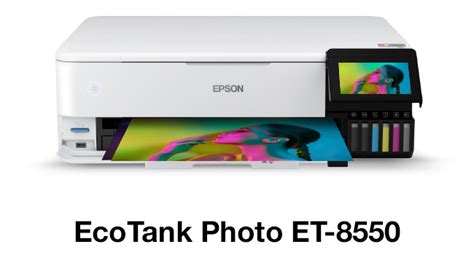 Epson Ecotank Photo Et 8550 All In One Wide Format Supertank Printer Borderless Printing Up To