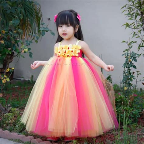 Aliexpress.com : Buy Beautiful Flowers Baby Girl Birthday Dresses ...