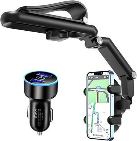 Amazon QumHmup Car Phone Holder Mount 360Rotatable Retractable