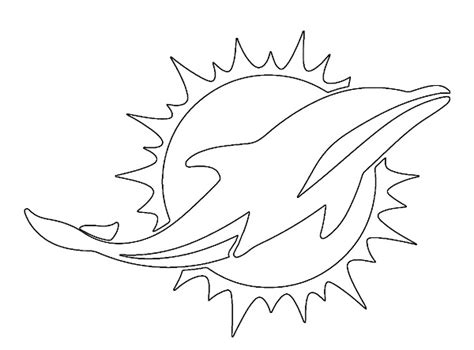 Miami Dolphins Coloring Pages Coloring Book