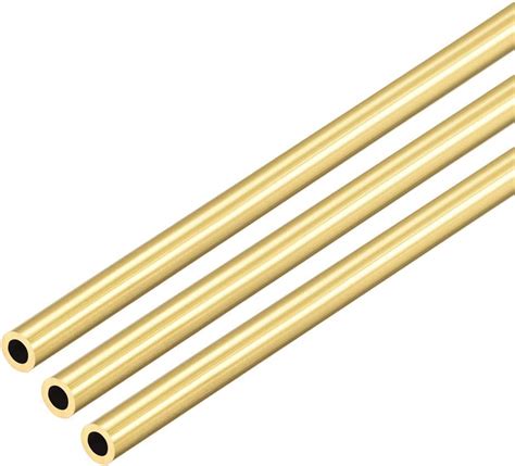 Uxcell Brass Round Tube 300mm Length 5mm Od 1mm Wall Thickness Seamless Straight